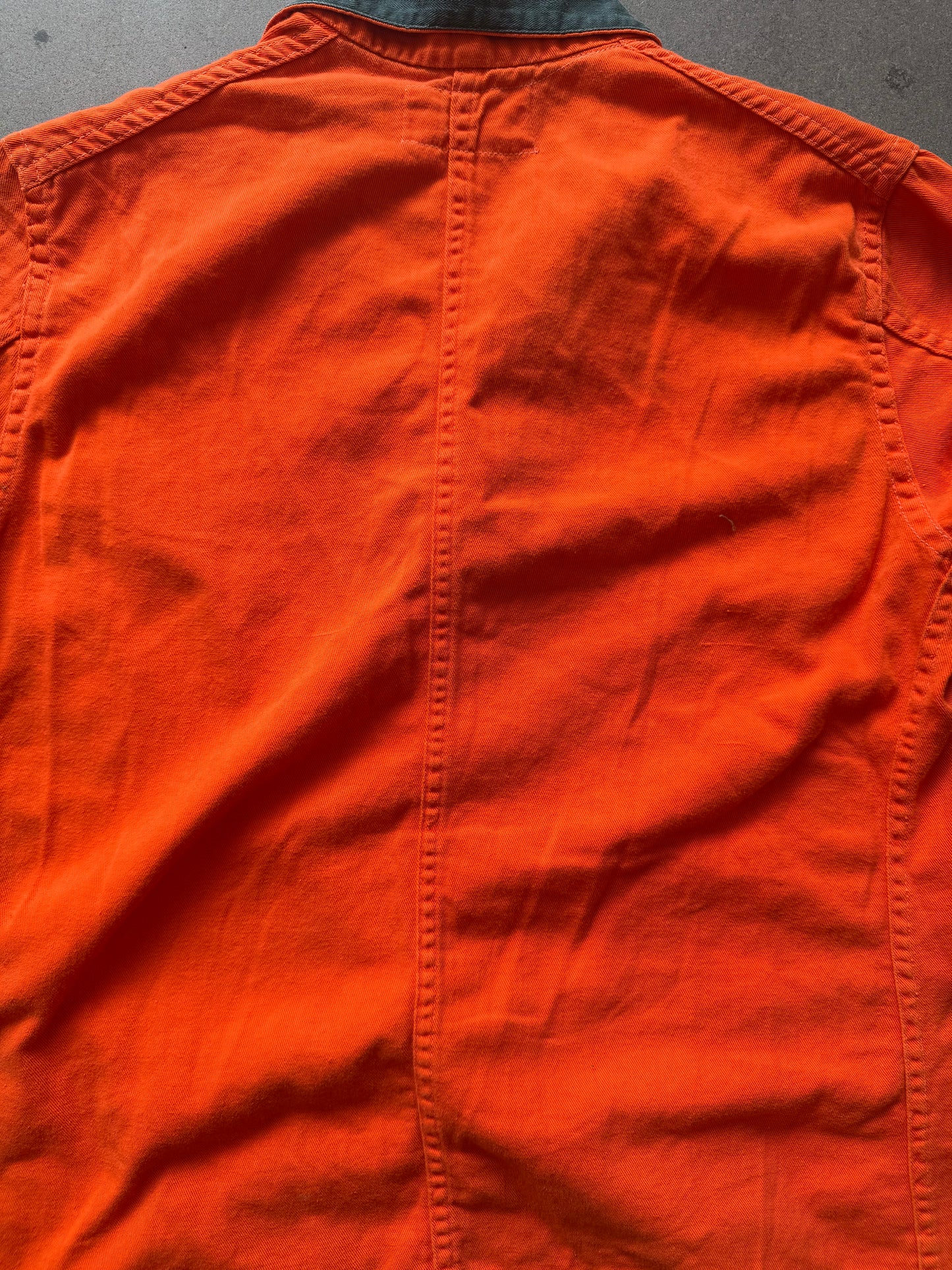 60s Orange and Green Chore Coat