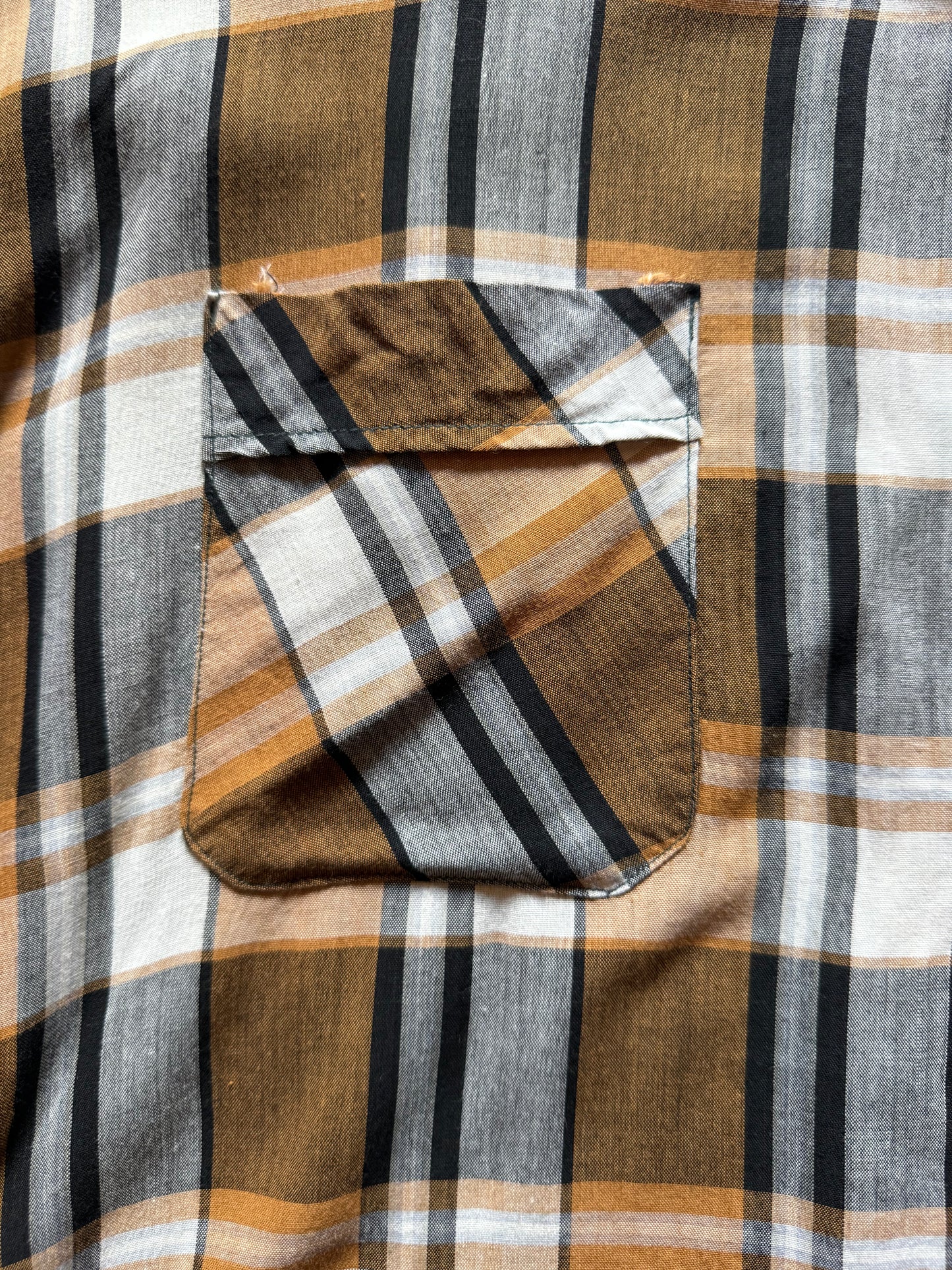 60’s Pelham Brand Rayon Plaid