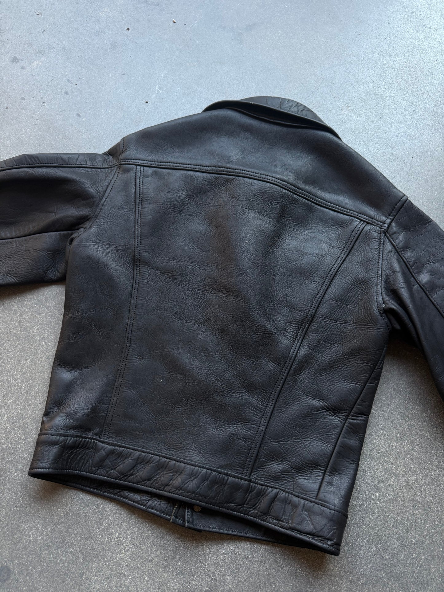 Levi’s leather trucker jacket