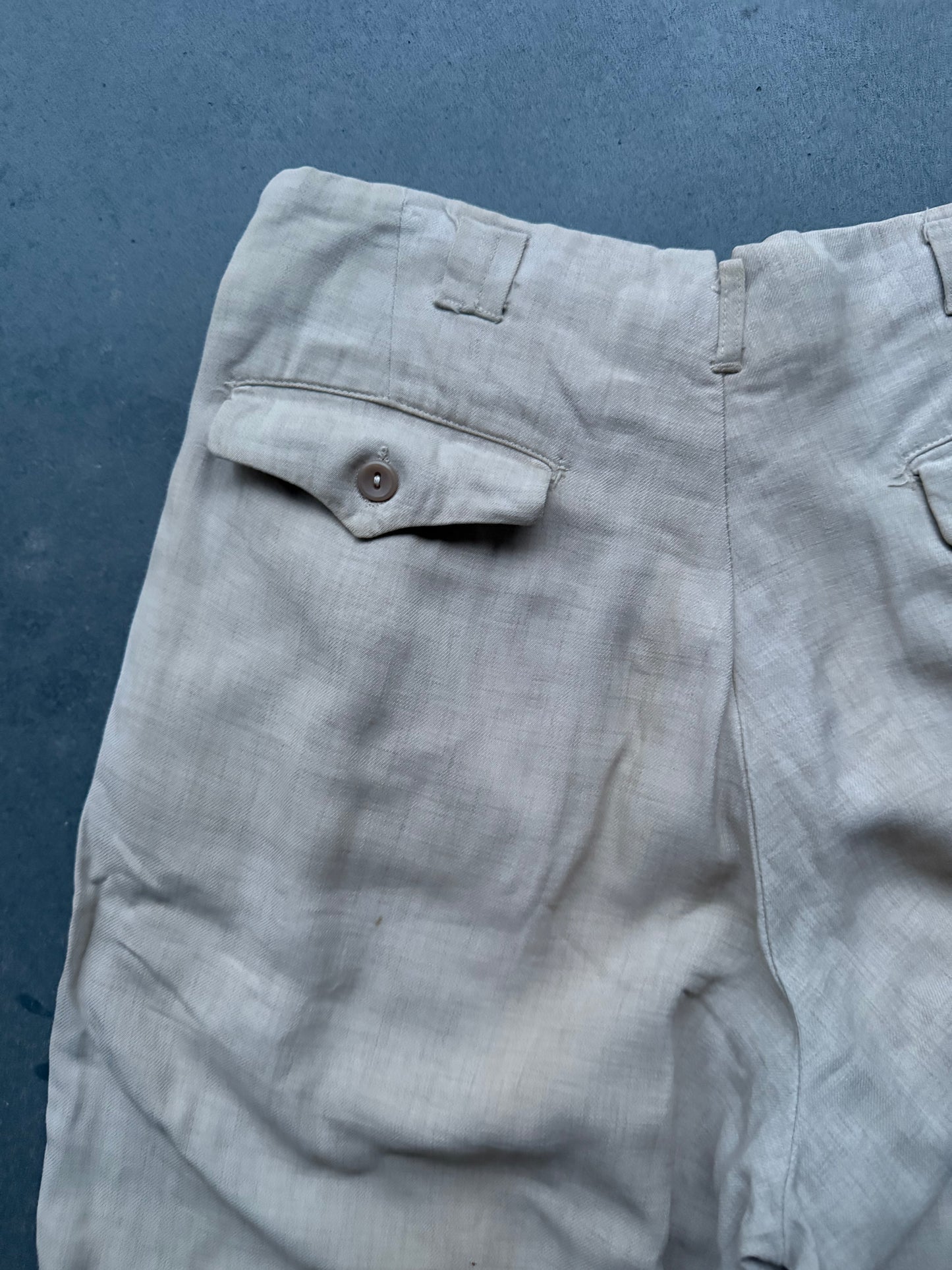 1940s drop loop gabardine