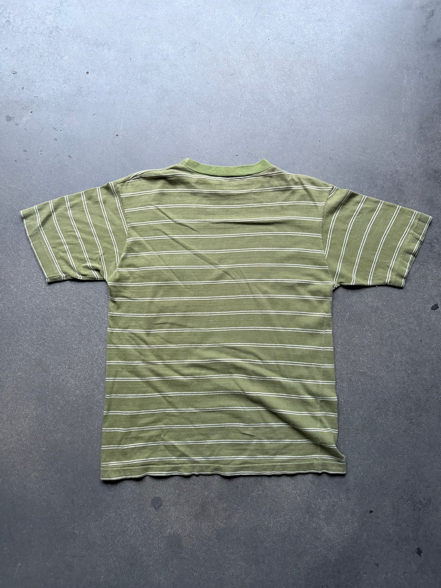 60’s Green Stripe Pocket Tee