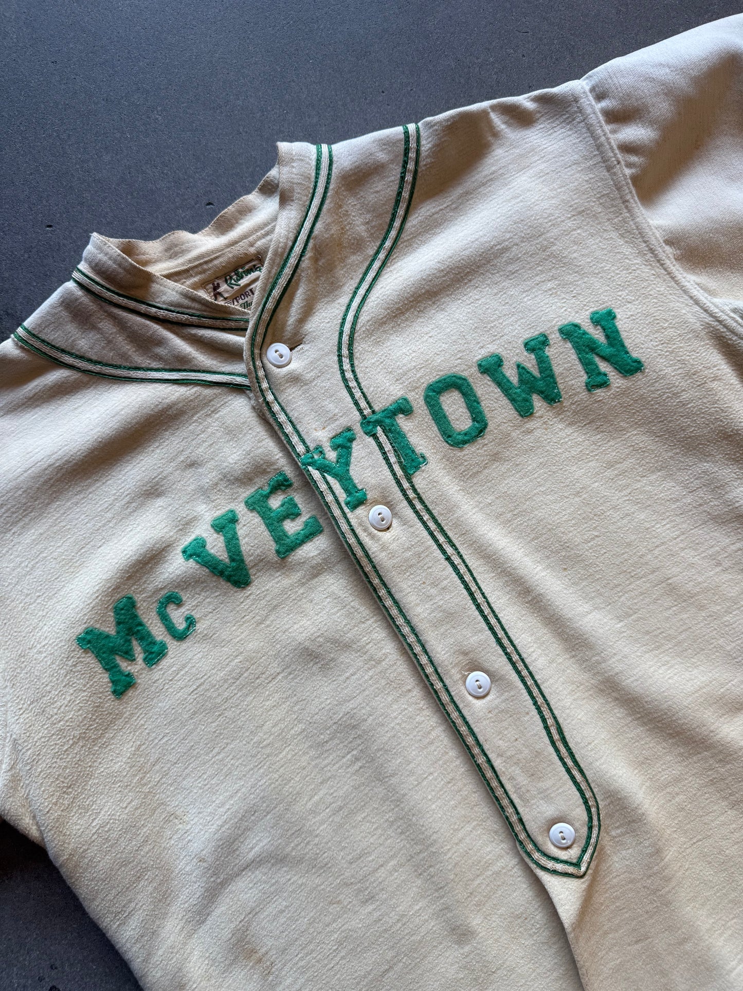 30s McVeytown Button Up Baseball Jersey