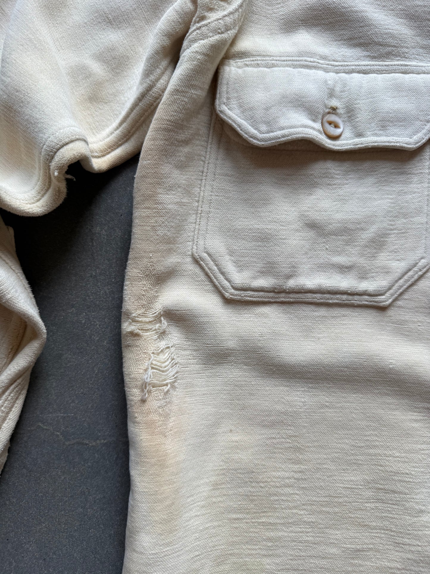 30's Chinstrap JCPenney's Cotton Suede Shirt