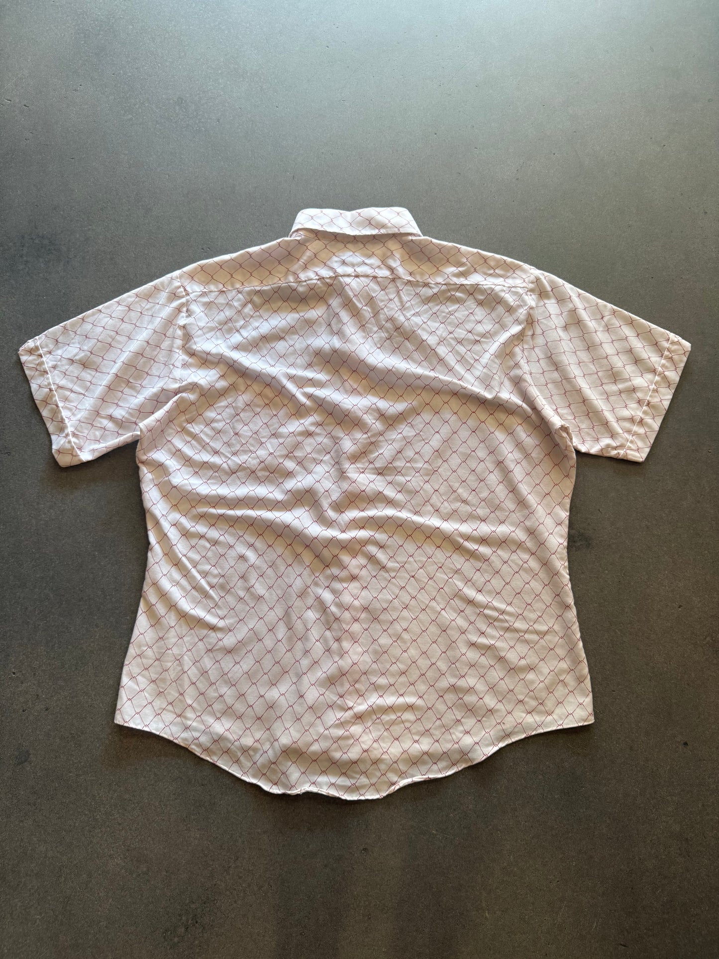 70s Chain Link Fence Button Up