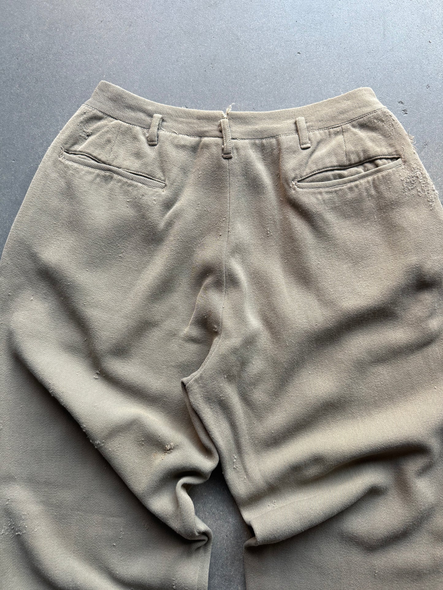 40's Cotton Whipcord Trousers