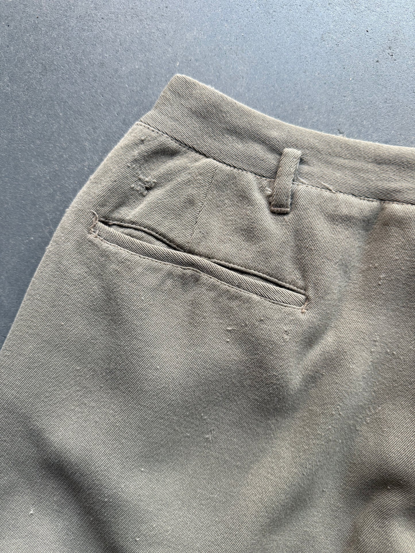 40's Cotton Whipcord Trousers