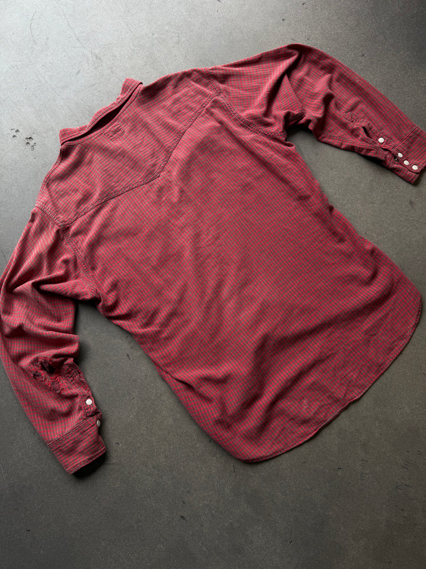 1950s Woven Cotten Slant Pocket Flannel