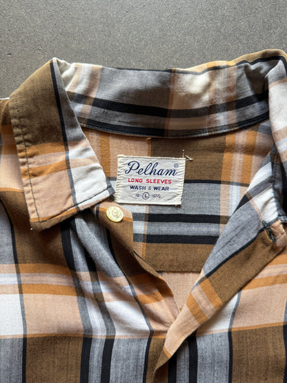60’s Pelham Brand Rayon Plaid
