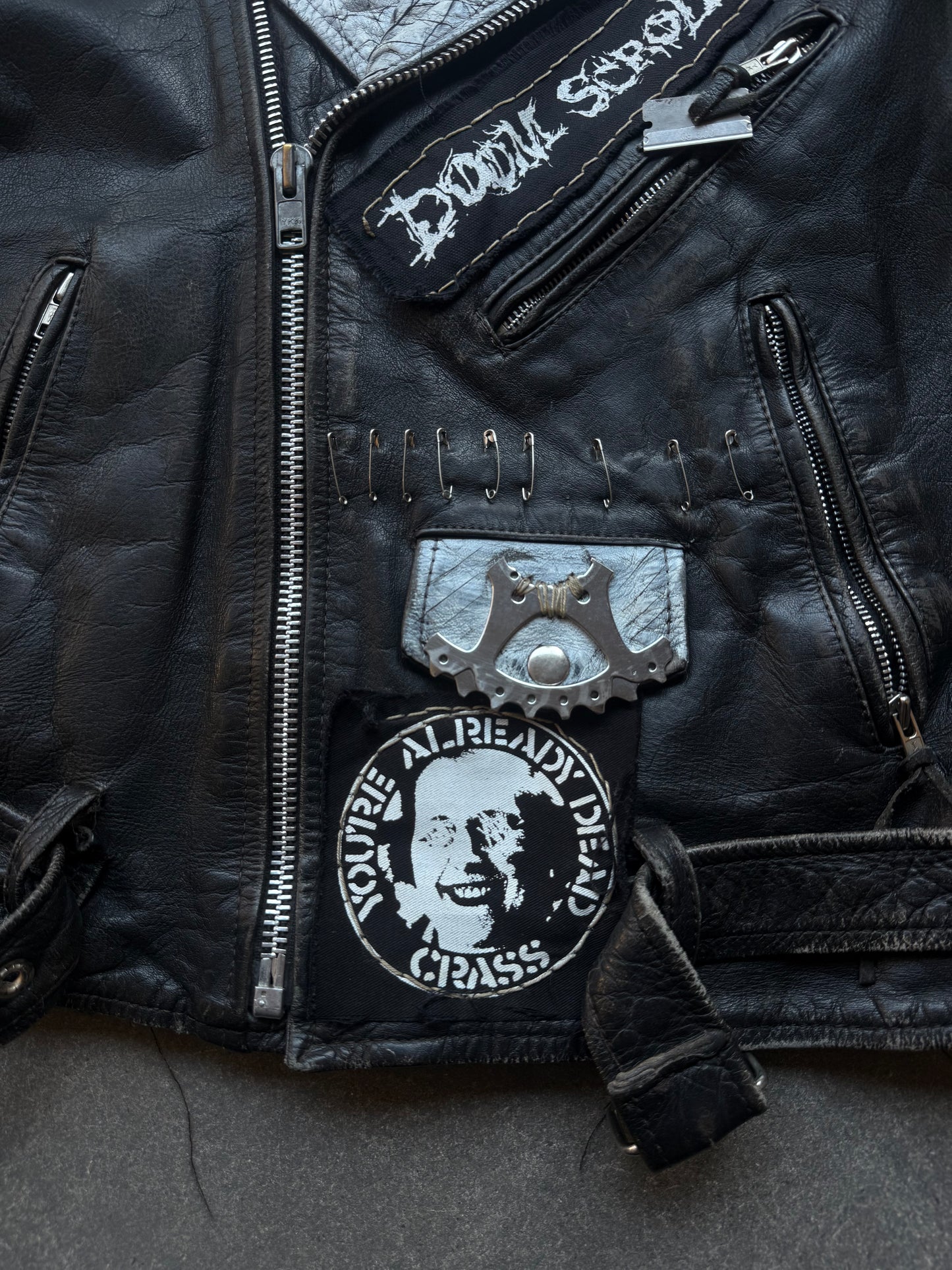 80’s Punk Leather Vest