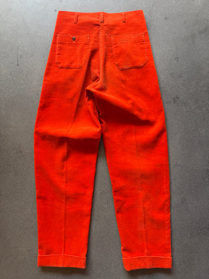 40s Orange corduroy pants