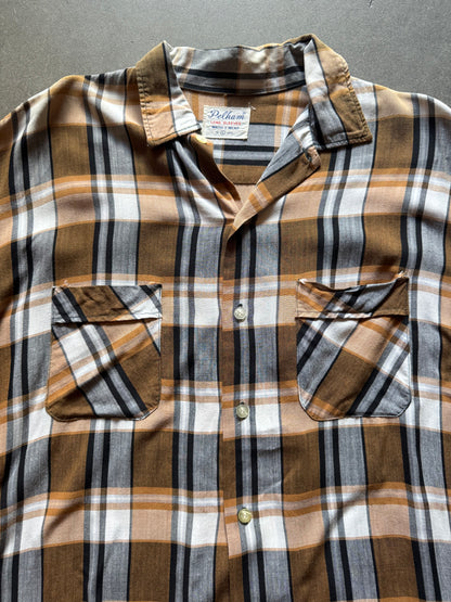 60’s Pelham Brand Rayon Plaid