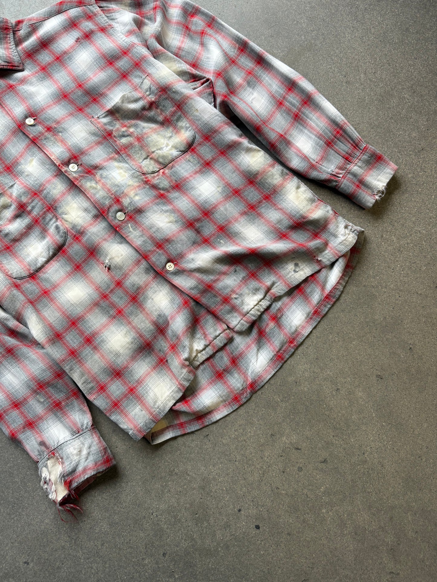 1950s Penney’s Towncraft rayon shadow plaid