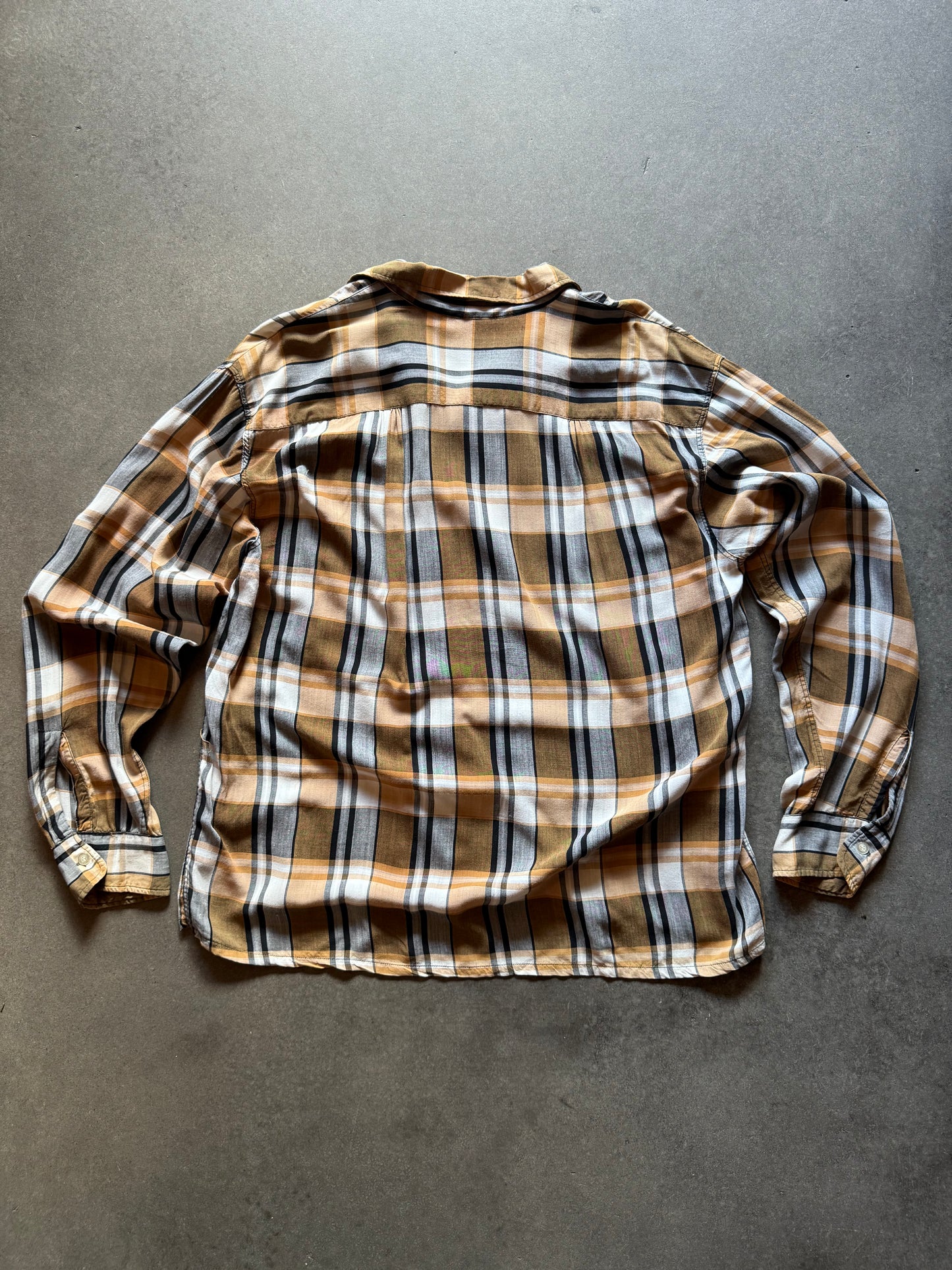 60’s Pelham Brand Rayon Plaid