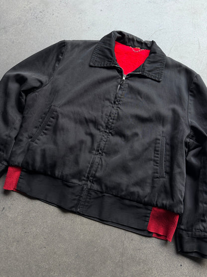 1950s Black Sateen jacket