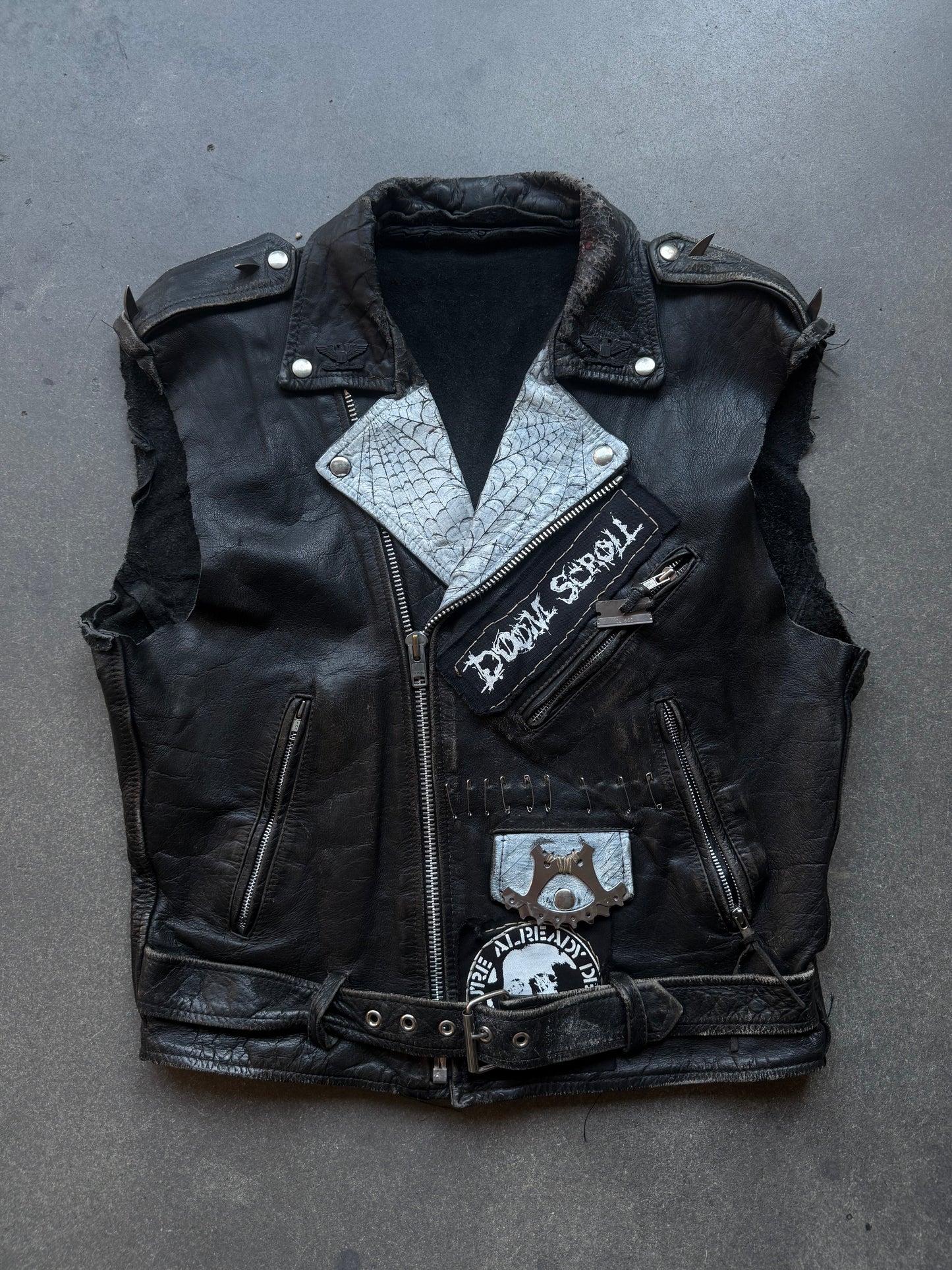 80’s Punk Leather Vest