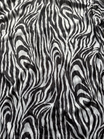 1990s Serious brand zebra sheer shirt