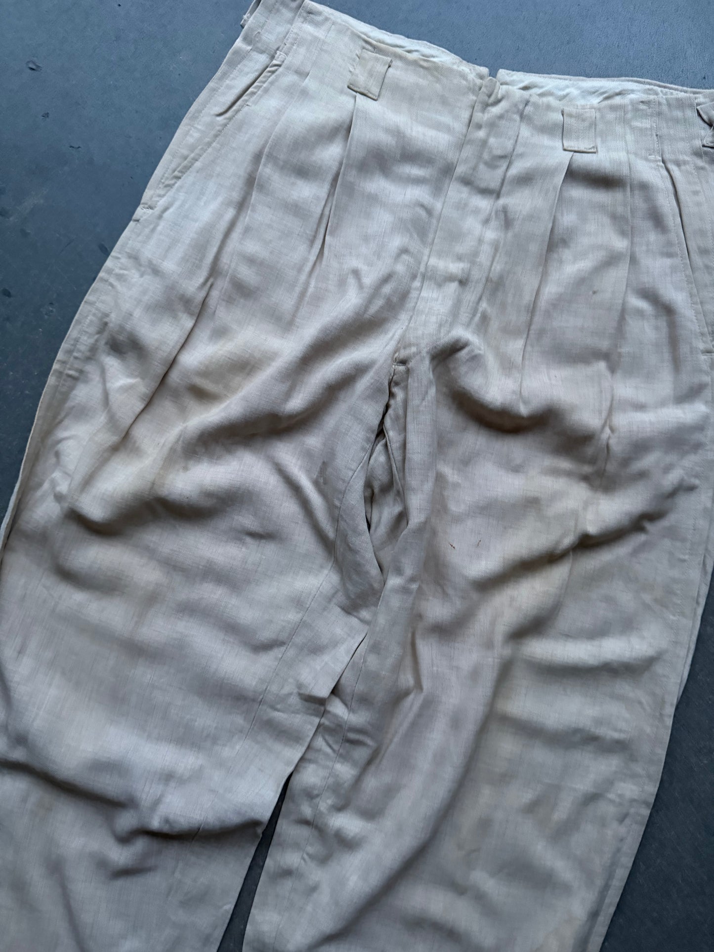 1940s drop loop gabardine