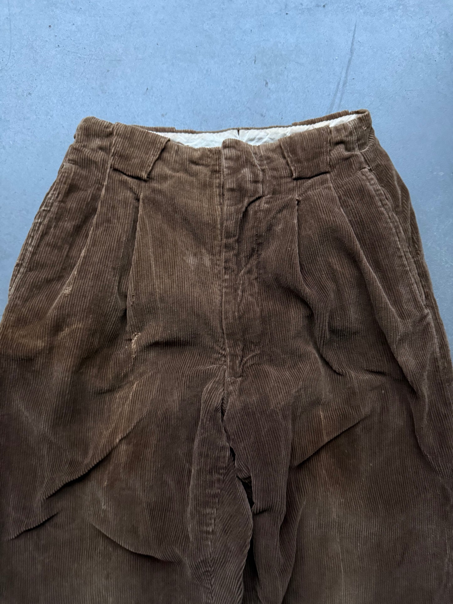 1940s drop loop gabardine