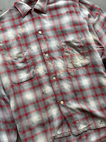 1950s Penney’s Towncraft rayon shadow plaid