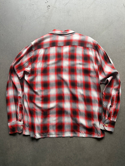 1950s rayon shadow plaid ‘lordella