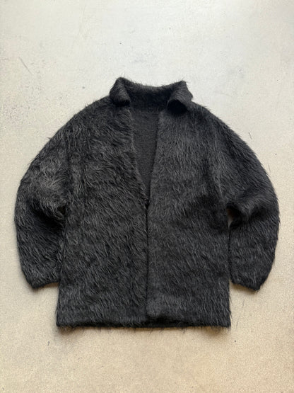 60s Black mohair cardigan