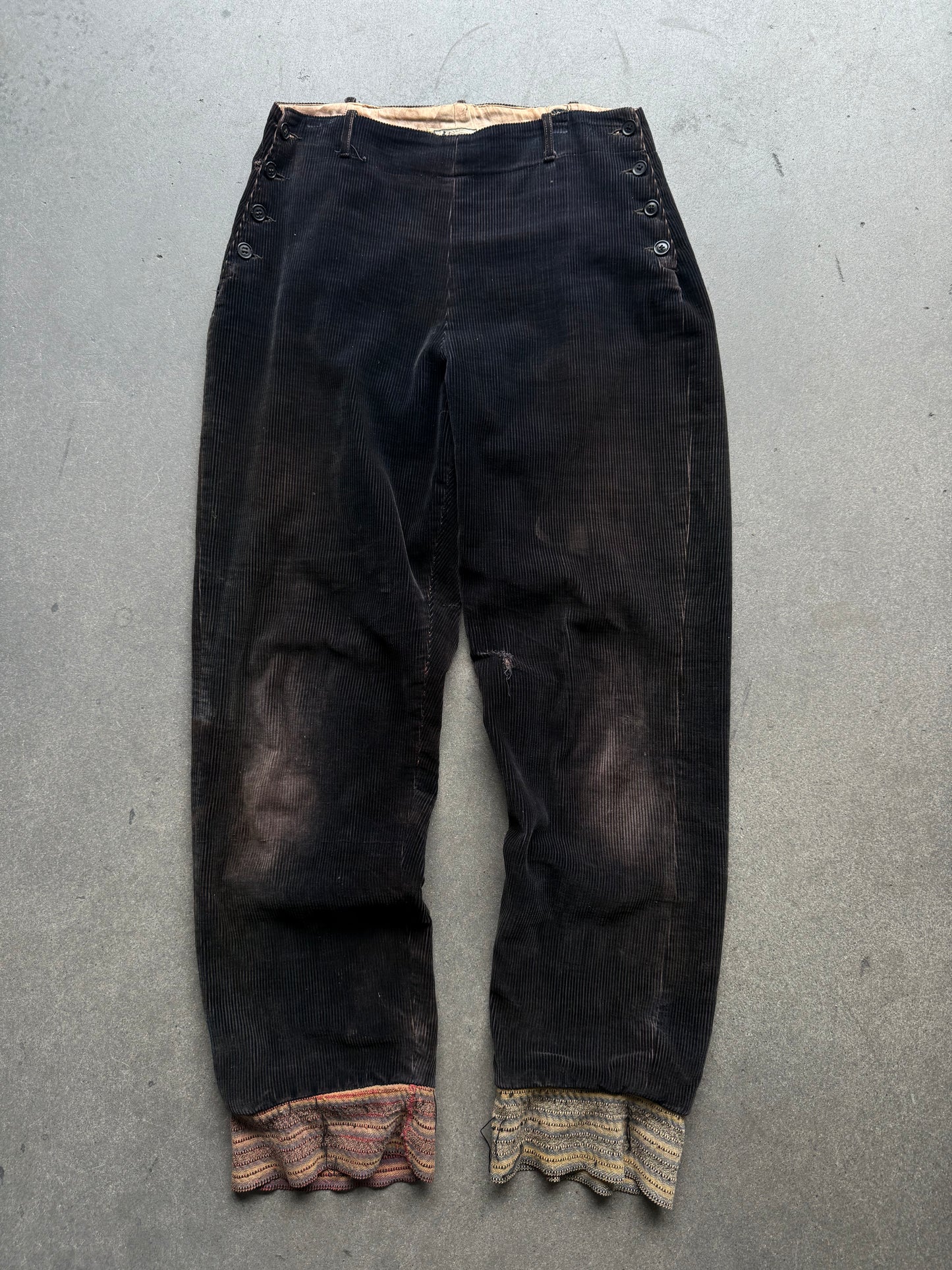1930s Unusual Corduroy Pants