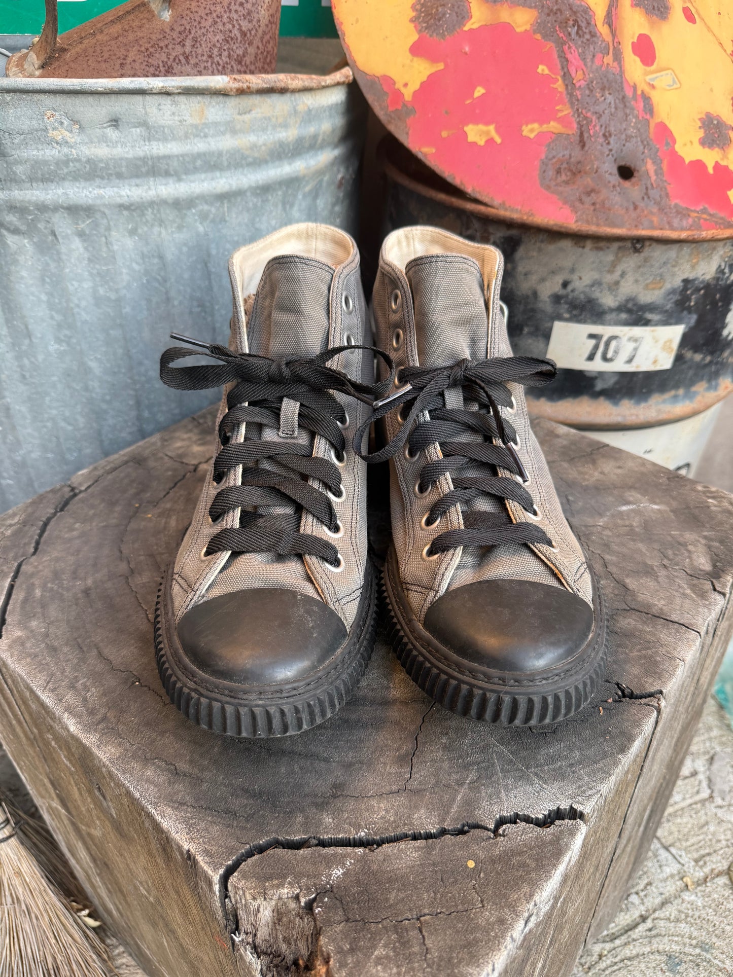 90s Prada Canvas Stratus High Top