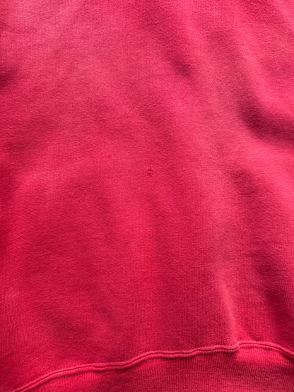 1960s Distressed Red zip up hoodie