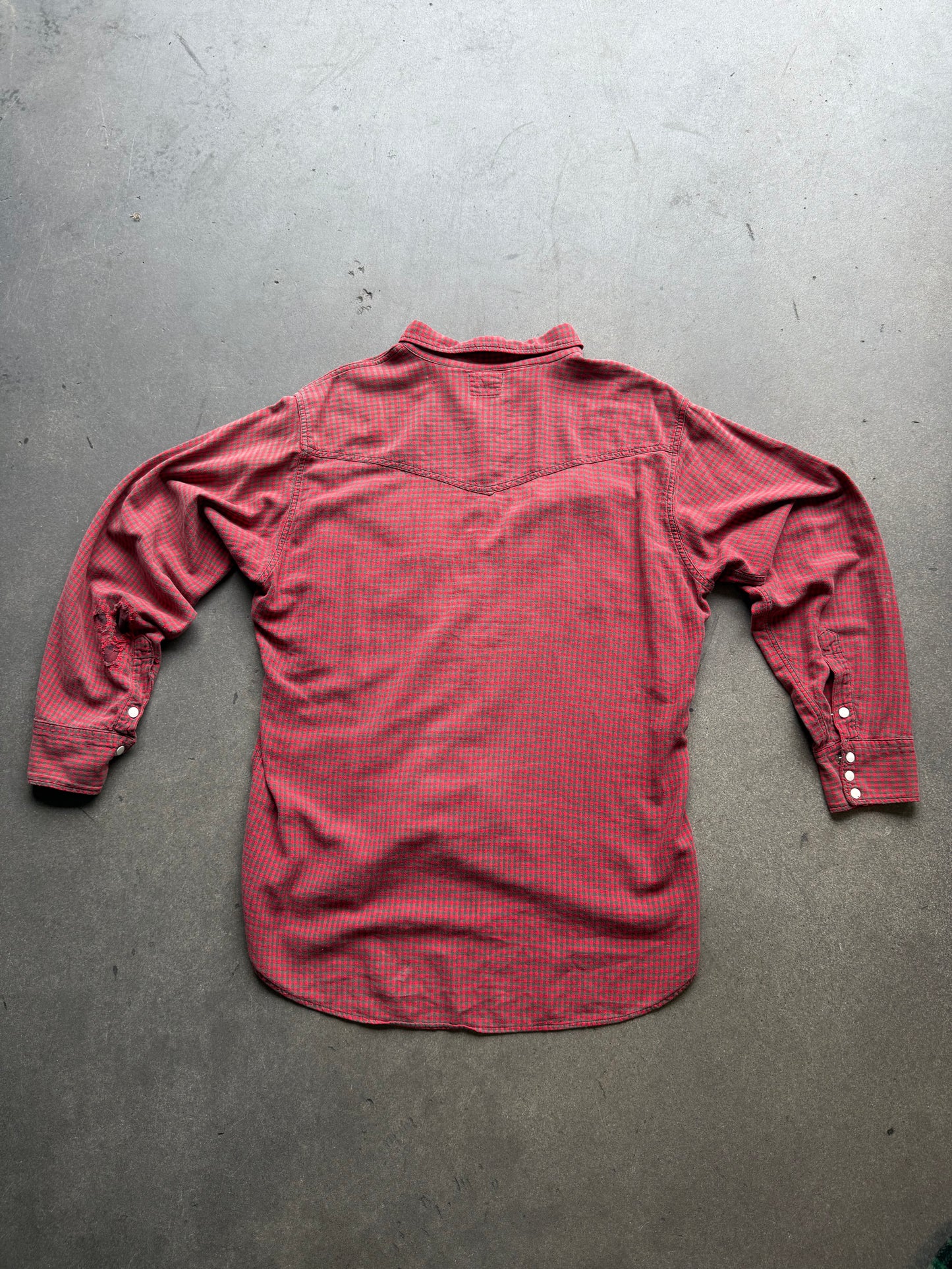 1950s Woven Cotten Slant Pocket Flannel