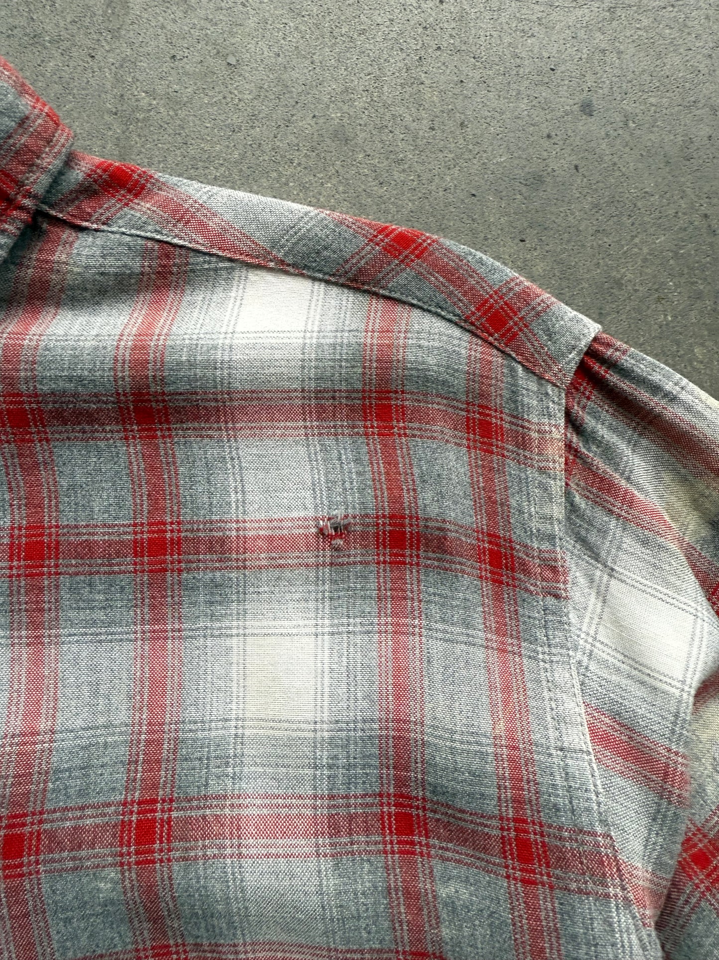 1950s Penney’s Towncraft rayon shadow plaid