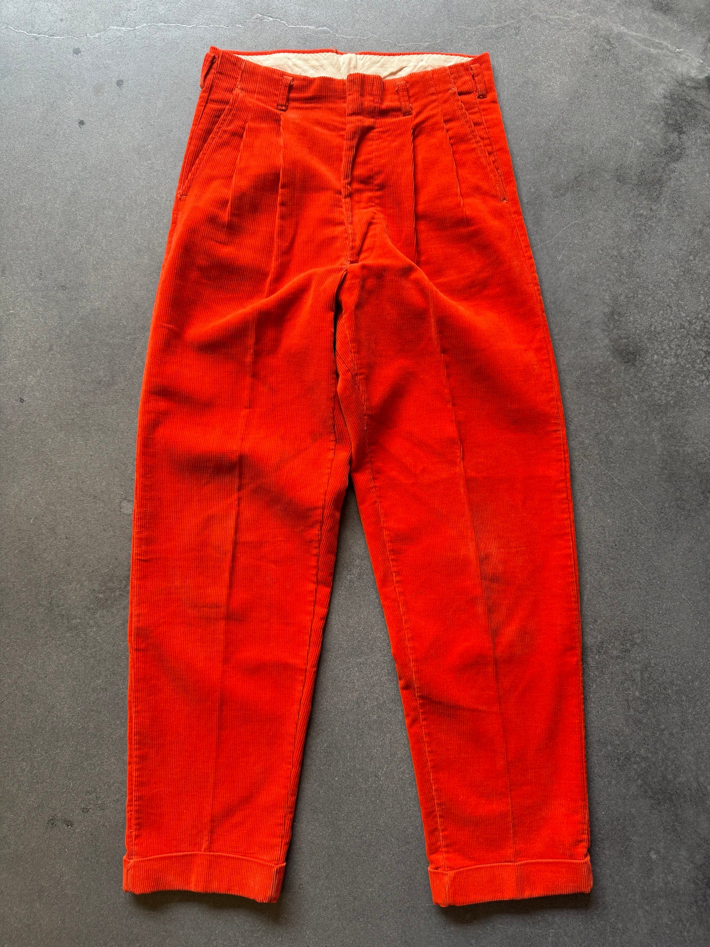 40s Orange corduroy pants