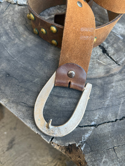 70’s Studded Leather Belt