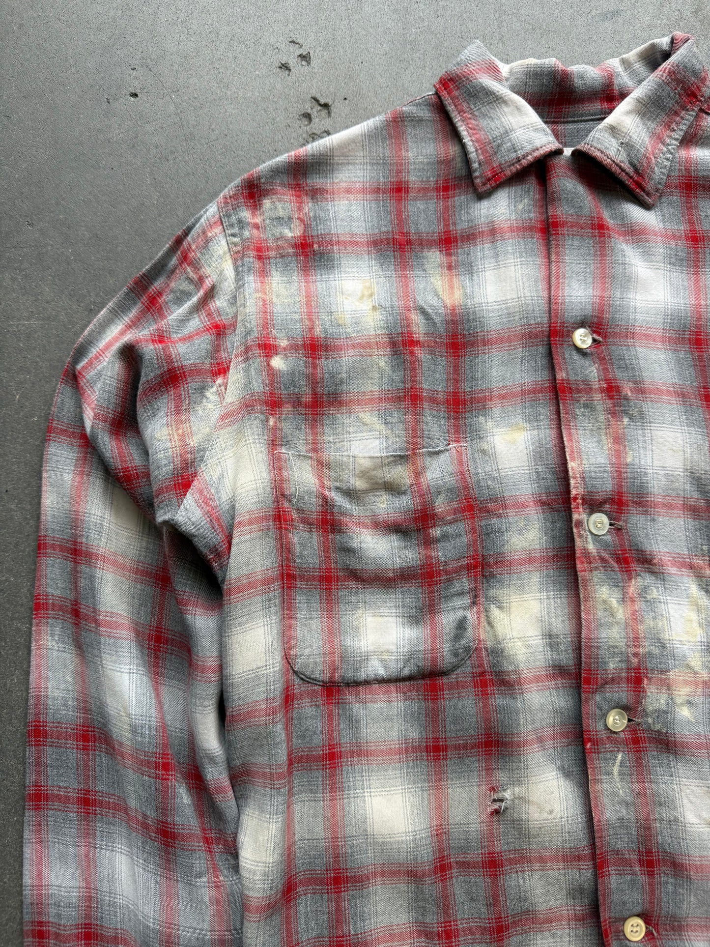 1950s Penney’s Towncraft rayon shadow plaid