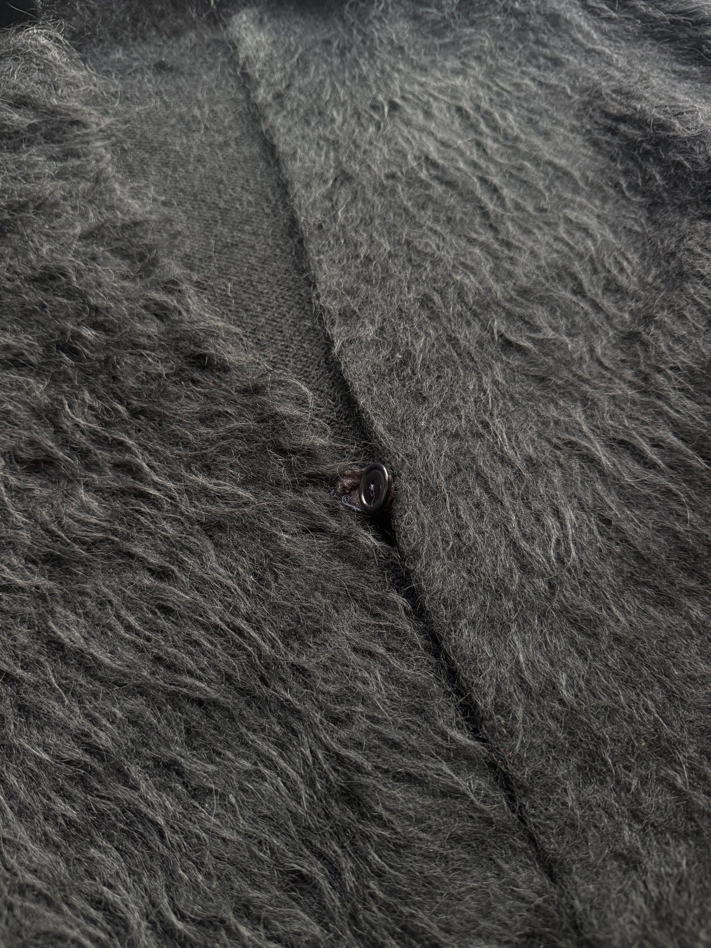 60s Black mohair cardigan