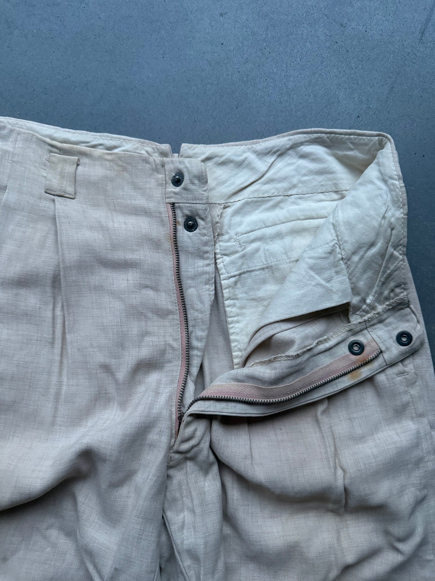 1940s drop loop gabardine