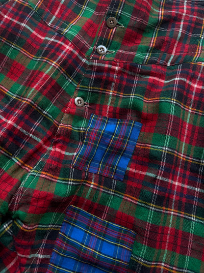 40s tartan underwear with repairs