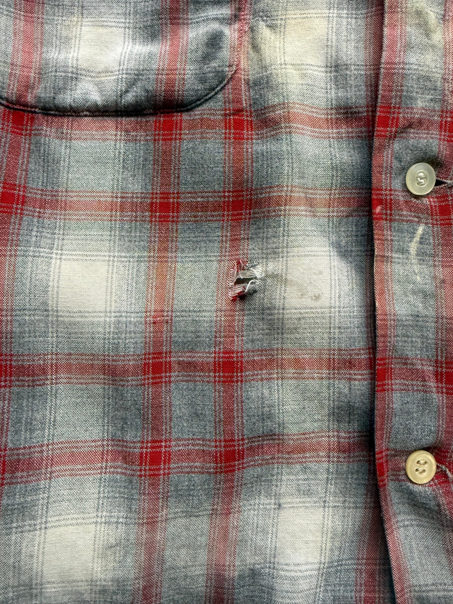 1950s Penney’s Towncraft rayon shadow plaid