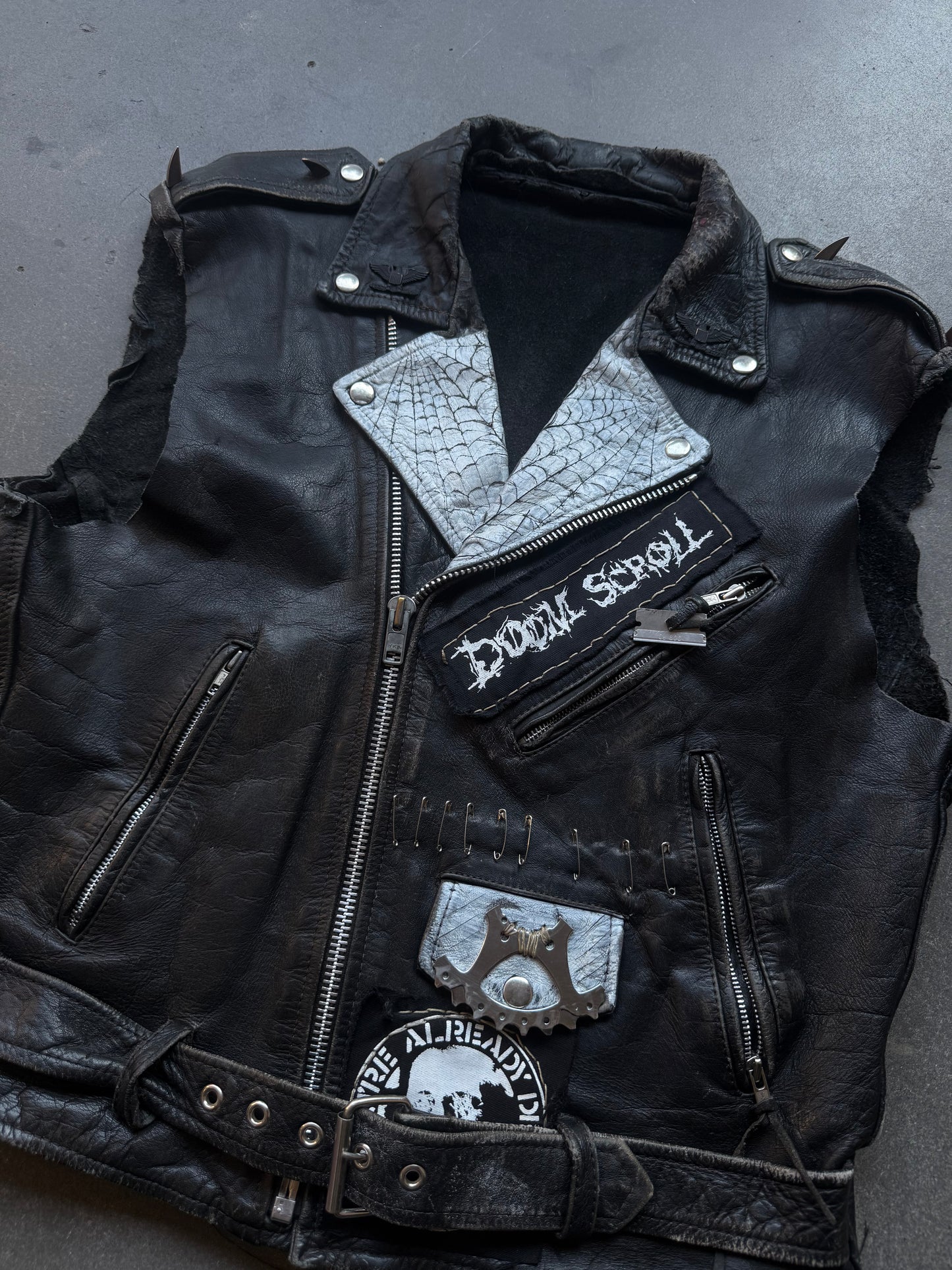 80’s Punk Leather Vest