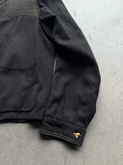 1950’s Black gabardine jacket ‘Neiman Marcus