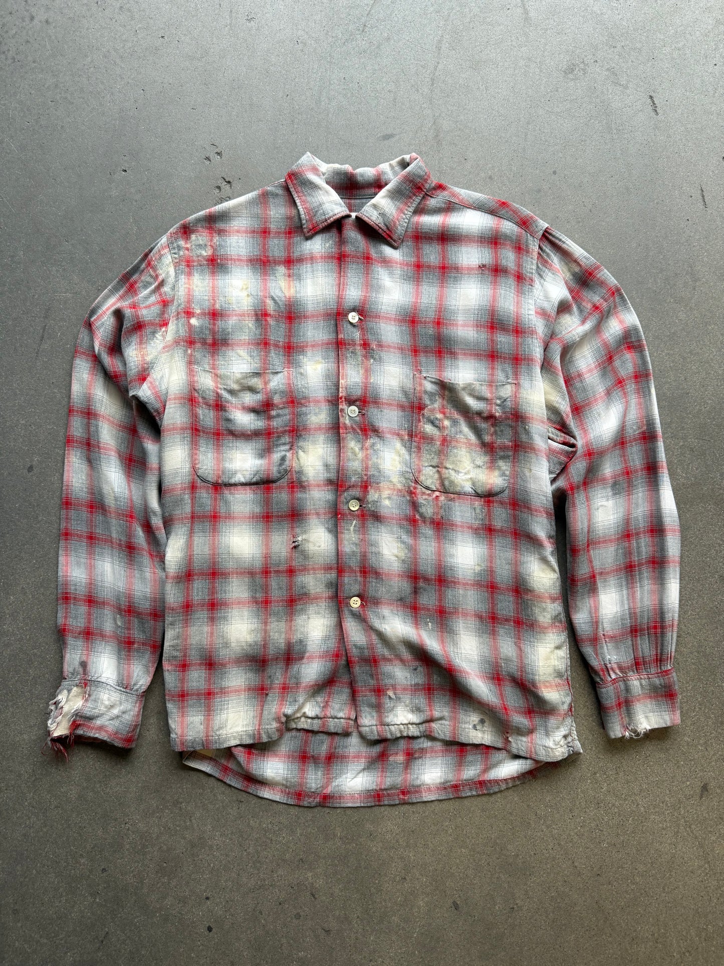 1950s Penney’s Towncraft rayon shadow plaid