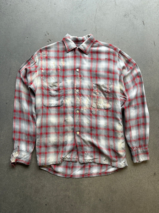 1950s Penney’s Towncraft rayon shadow plaid