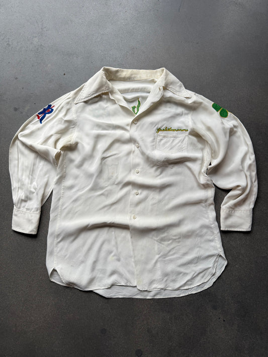40’s Chainstitched White Rayon Shirt
