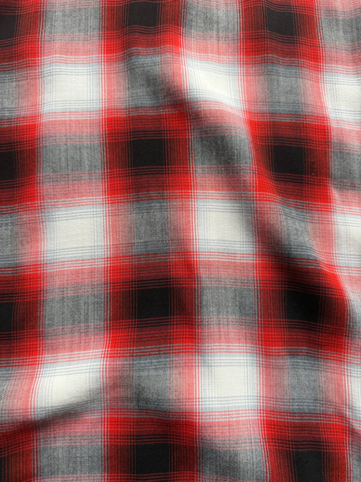 1950s rayon shadow plaid ‘lordella