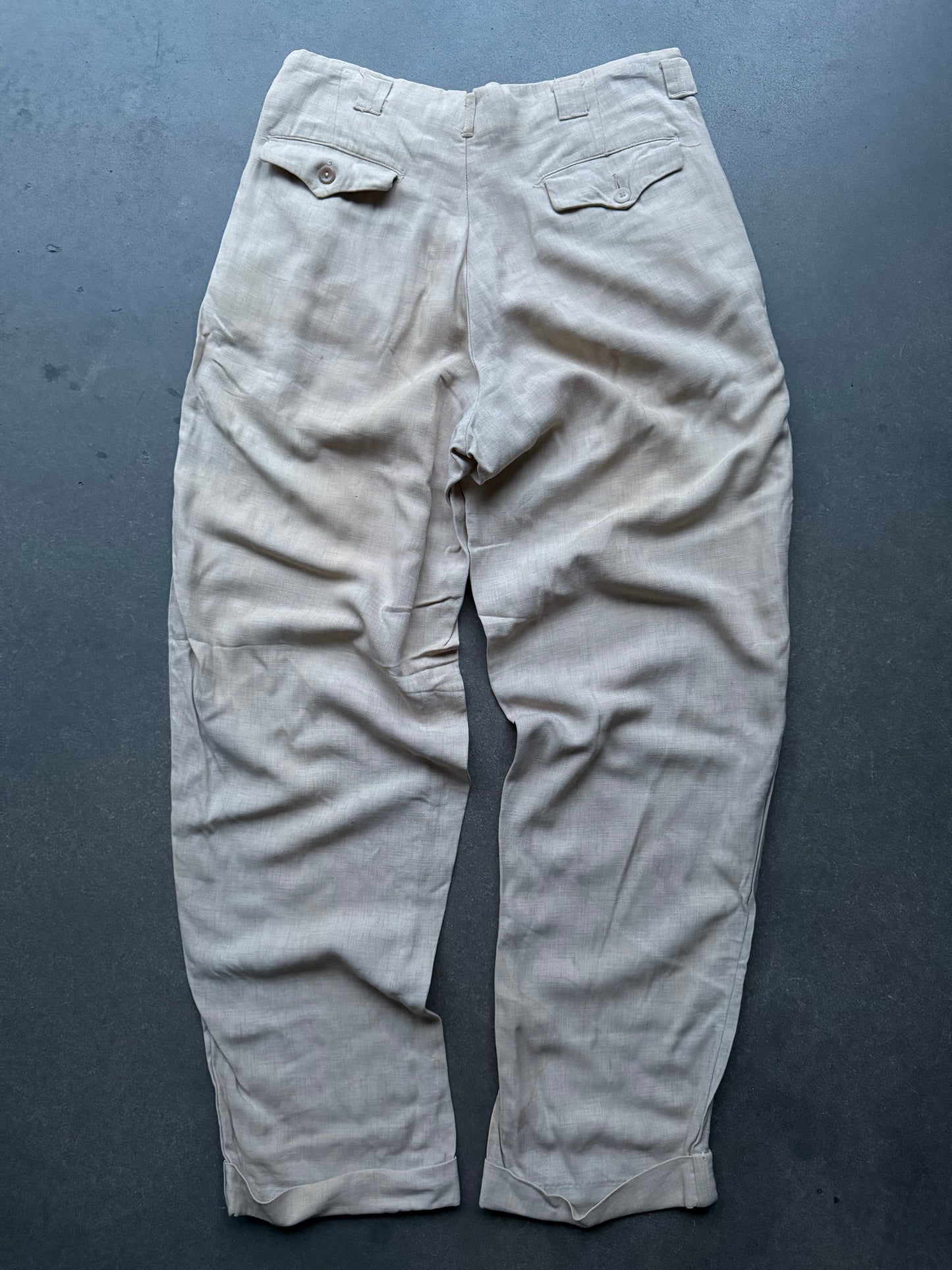 1940s drop loop gabardine