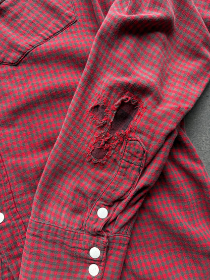 1950s Woven Cotten Slant Pocket Flannel