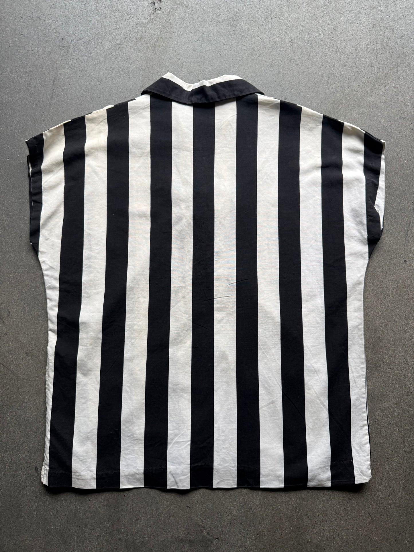 1950s Stripe lace up shirt