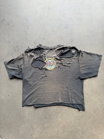 90s Distressed Slayer Crop Tee