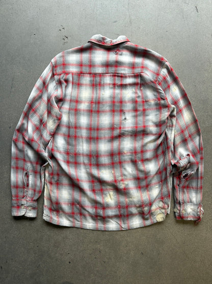 1950s Penney’s Towncraft rayon shadow plaid