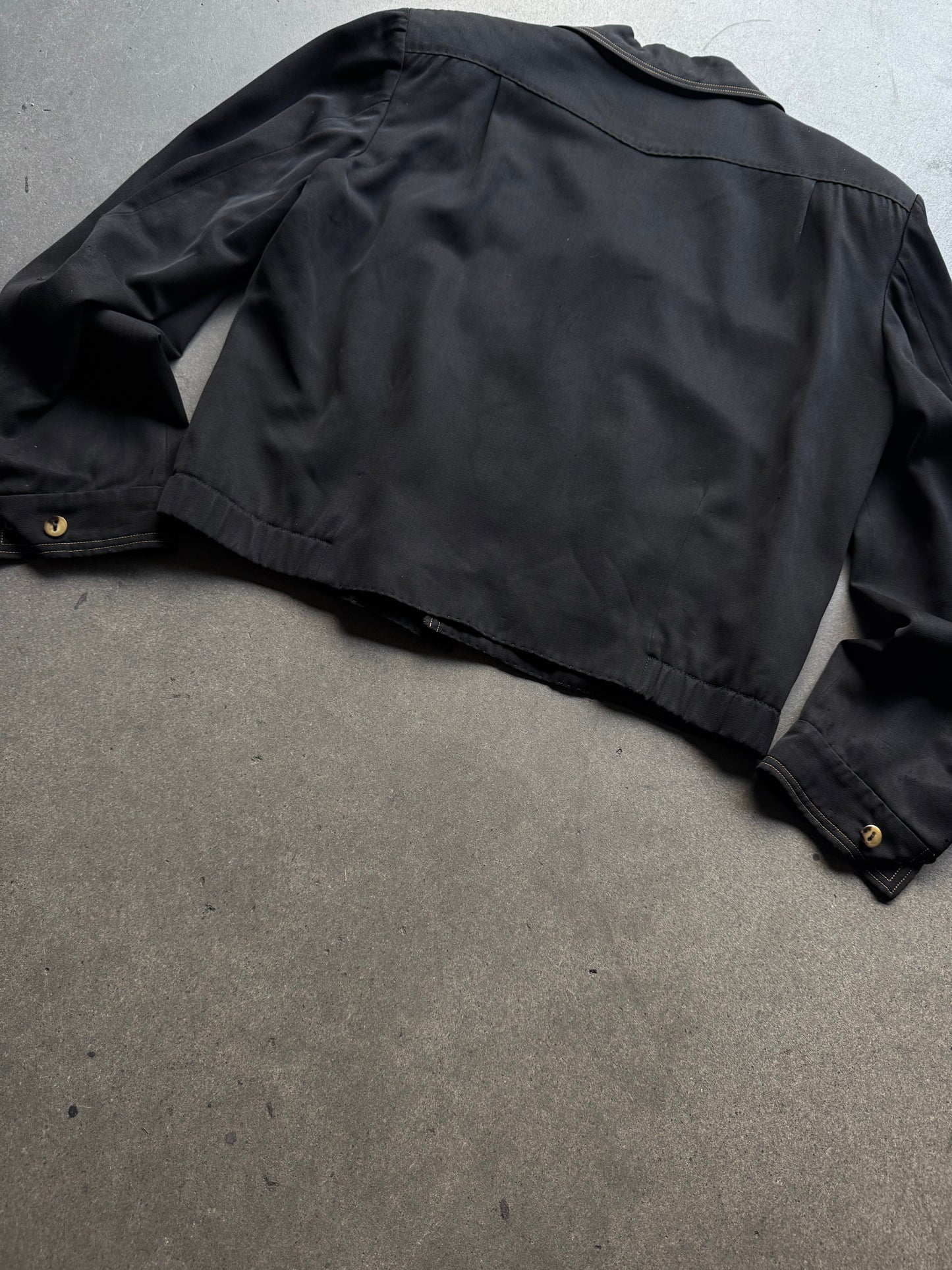1950’s Black gabardine jacket ‘Neiman Marcus