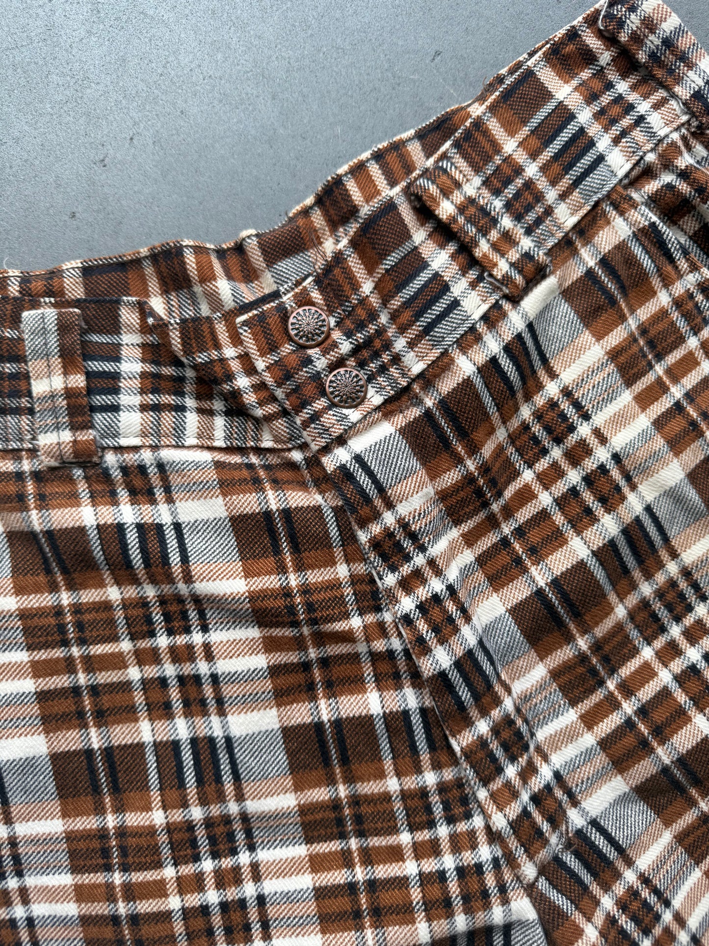 70s Cotton Plaid Fliers